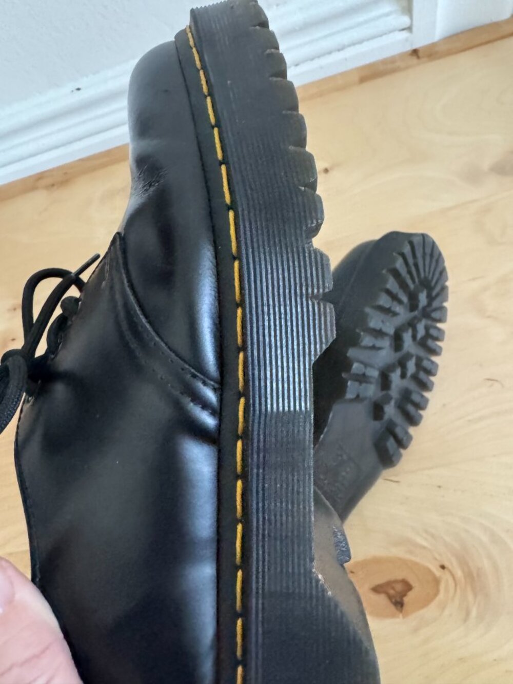 Dr. Martens 1461 Bex Smooth Leather Oxford Shoes Black EU 39 / US 8 Platform - Picture 8 of 9